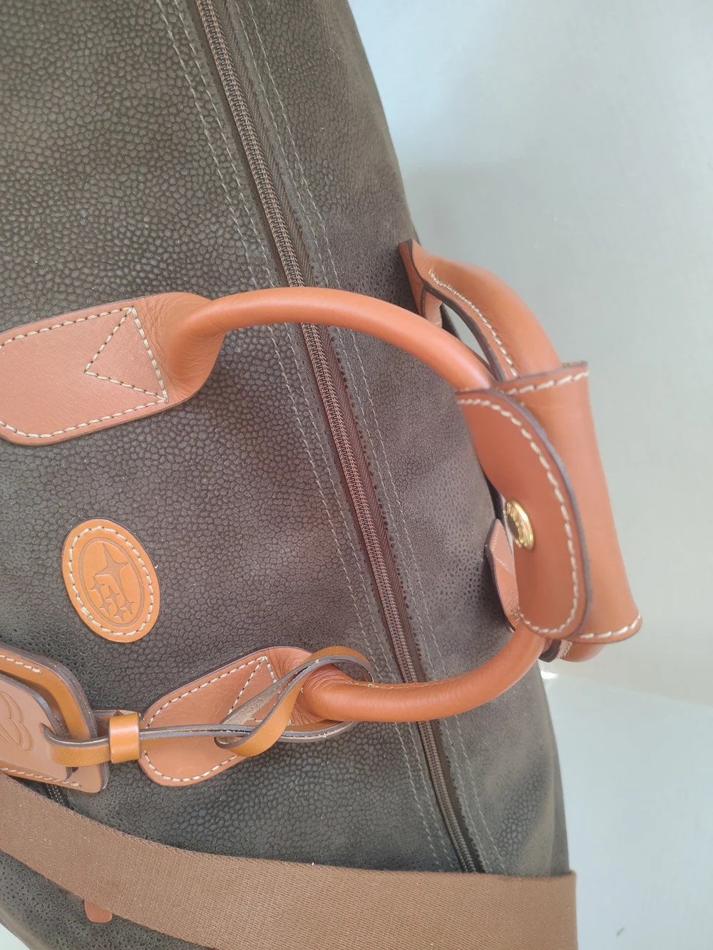 Brics Subaru Love Promise Leather-Trim Weekend Duffel Bag